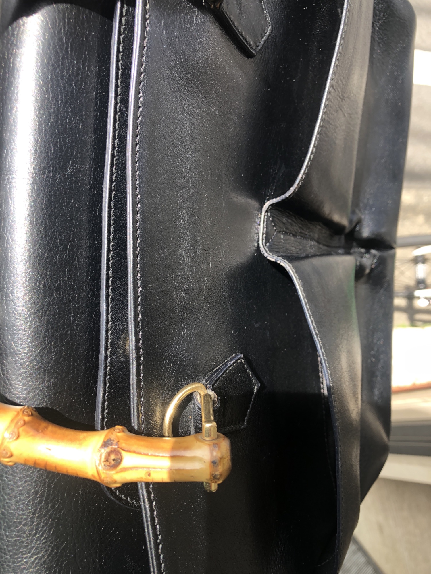 GUCCIバンブー鞄の劣化、内張交換させて頂きました。 – ☆来店不要で