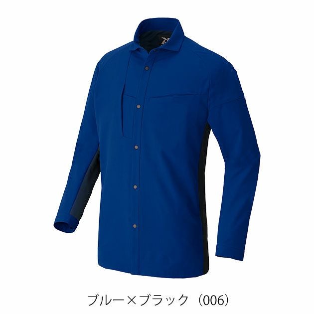SS～3L アイトス 春夏作業服 作業着 長袖シャツ（男女兼用） AZ-4235