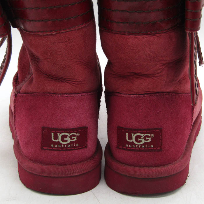 アグ ムートンブーツ リボン ブランド シューズ 靴 レディース 22