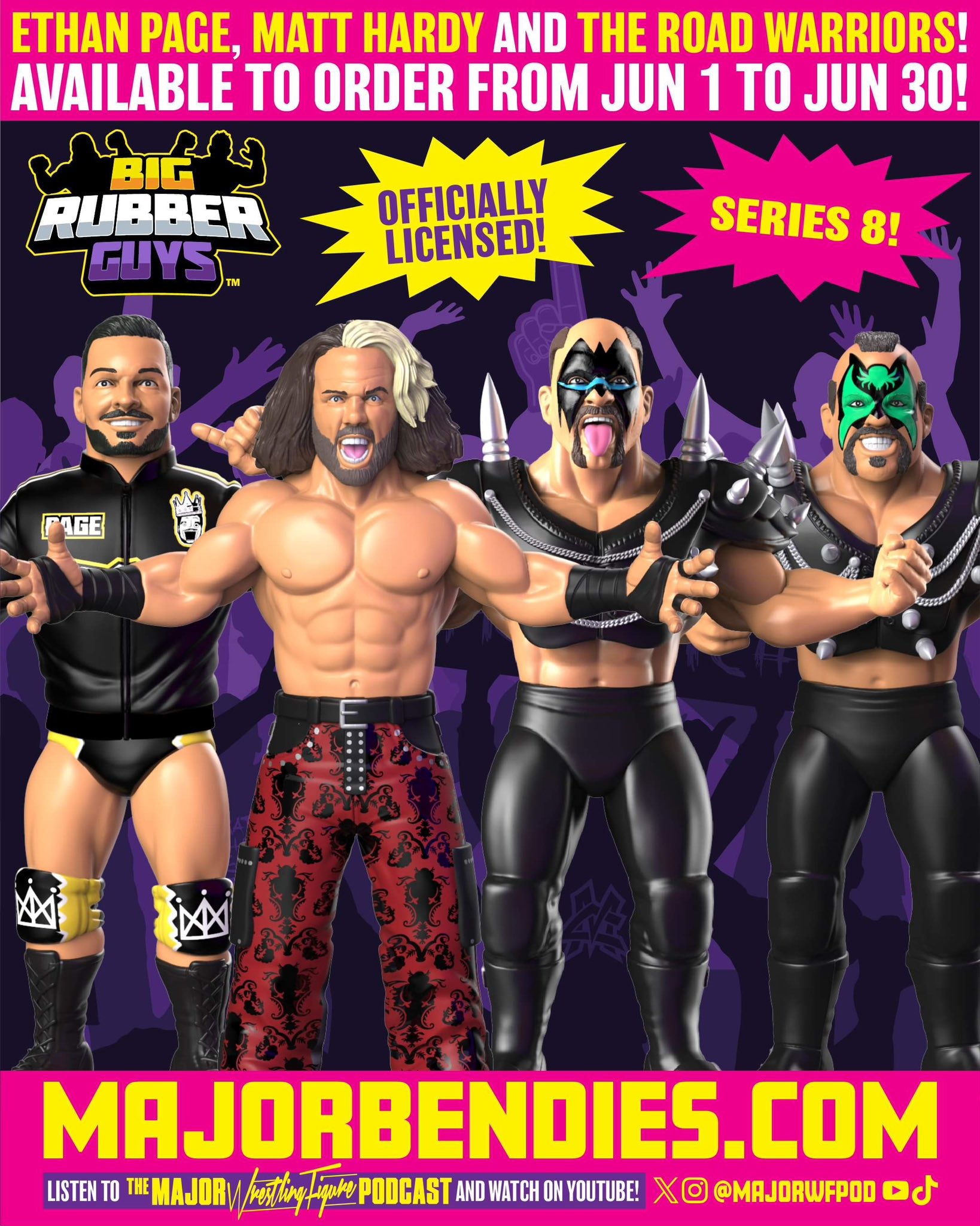 2024 Major Wrestling Figure Podcast Big Rubber Guys Series 8 Matt