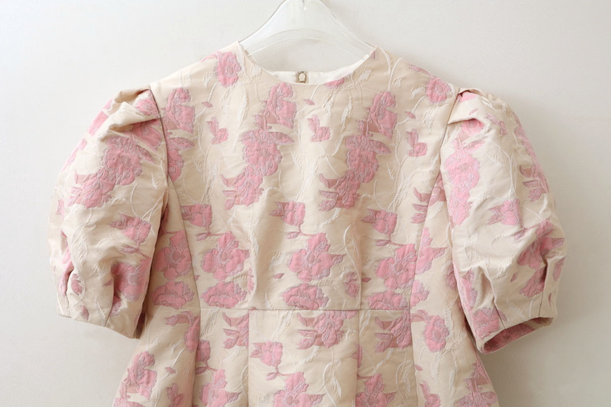 leur logette ルールロジェット Flower jacquard top