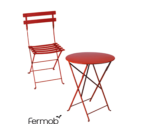 ビストロ ラウンドテーブル／メタルチェア | 株式会社 三樂