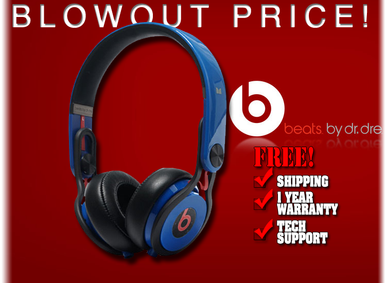 Monster Beats Mixr Blue Headphones | DJ Audio