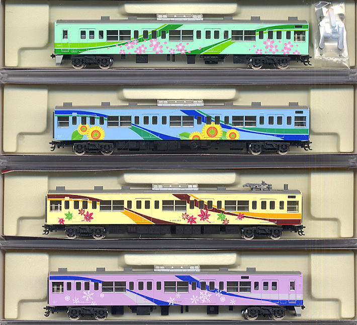 201系 四季彩タイプ (4両セット) ☆ラウンドハウス (鉄道模型