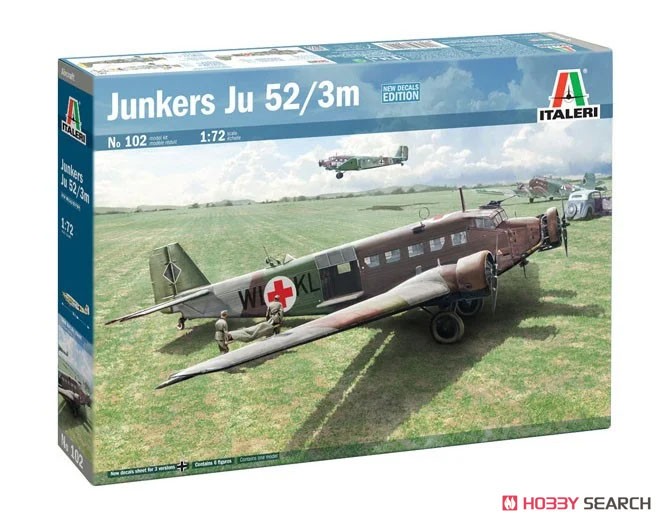 WW.II ドイツ軍 ユンカース Ju-52/3m 輸送機 (プラモデル) - ホビー
