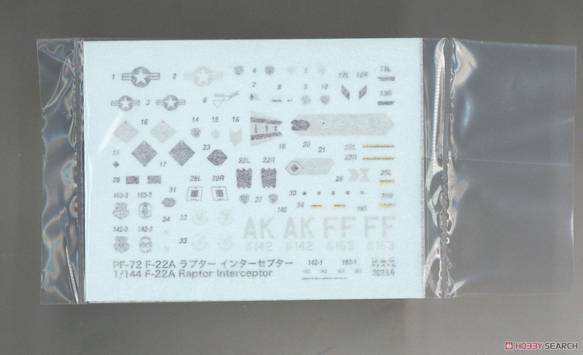 アメリカ空軍 F-22ラプター インターセプターミッション (プラモデル