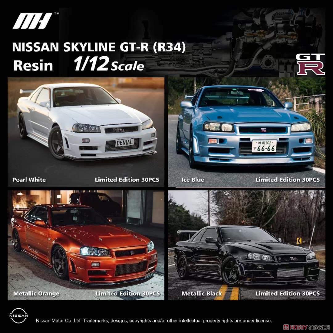 NISSAN スカイライン GT-R R34 Z-tune nismo ディスプレイエンジン付属