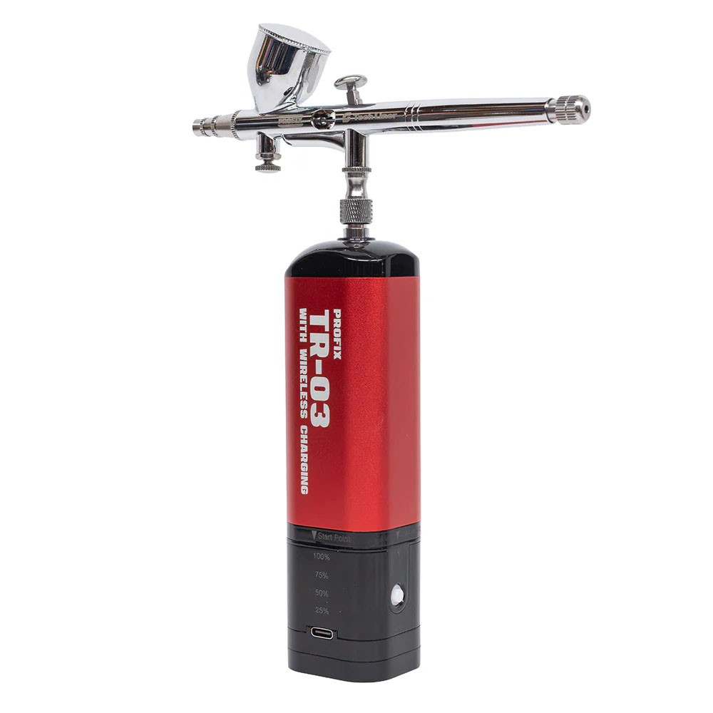 PROFIX Tech Liner ワイヤレス充電対応 充電式エアブラシセット TR-03