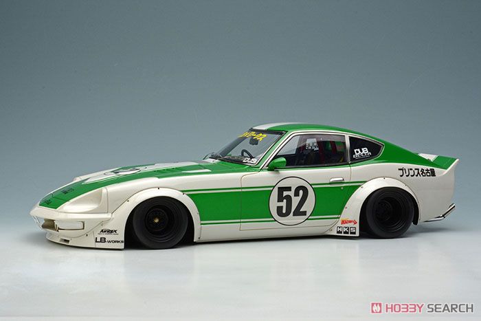 LB WORKS Fairlady S30Z ホワイト/グリーン (ミニカー) - ホビーサーチ