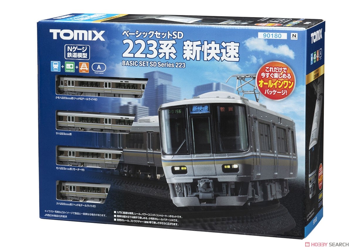 ベーシックセットSD 223系 新快速 (4両セット) (レールパターンA