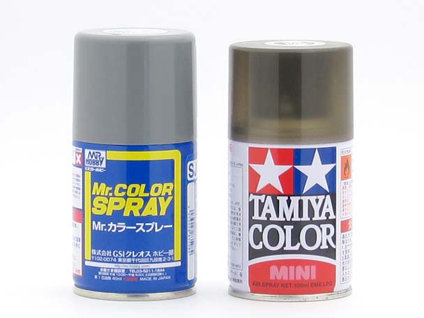 プラモデル・模型製作に使う缶スプレー塗料