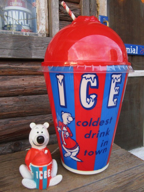 Vintage ICEE BEAR Light Up Store Display Sign (PJ483) - 2000toys