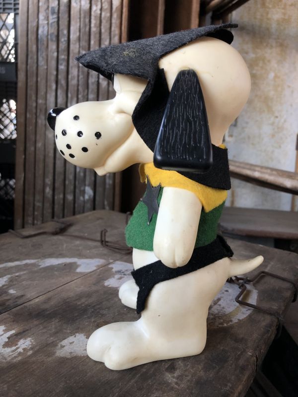 60s Vintage Roy Des of Fla Dog Coin Bank Sheriff Green (B535