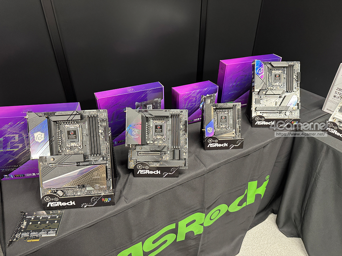 Core Ultra 200S」に対応したASRock製のゲーマー向けマザーボードが10