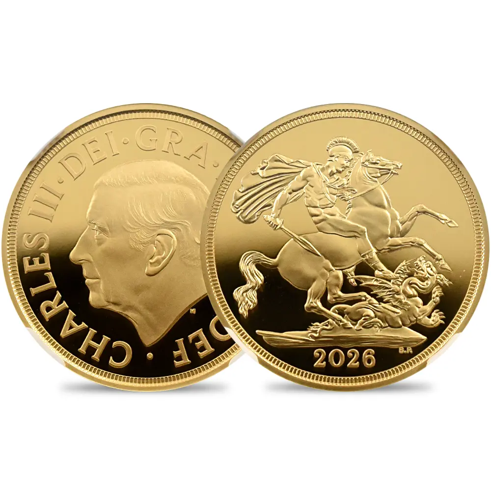 イギリス 2026 チャールズ3世 聖ジョージ竜退治 ソブリン金貨