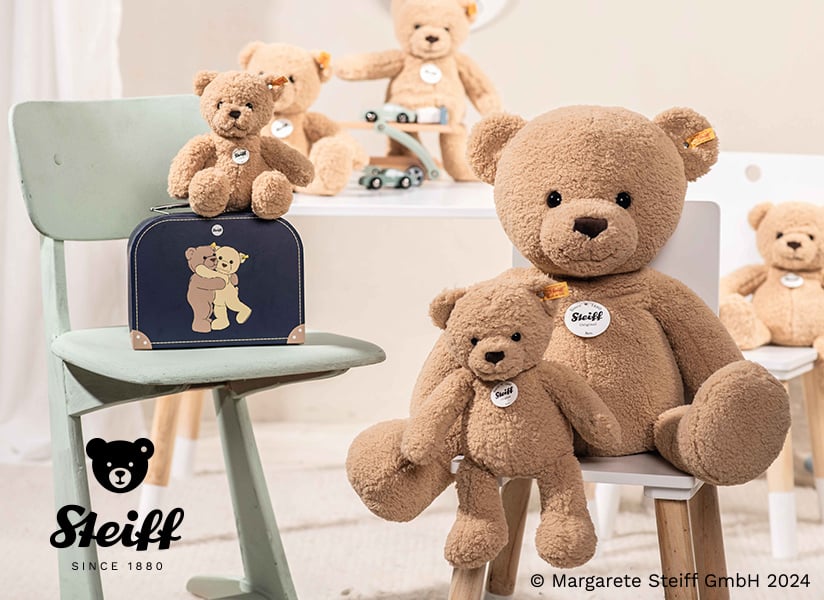Steiff(シュタイフ) キーリング・ミニテディ ブロンド [CONCENT]コンセント