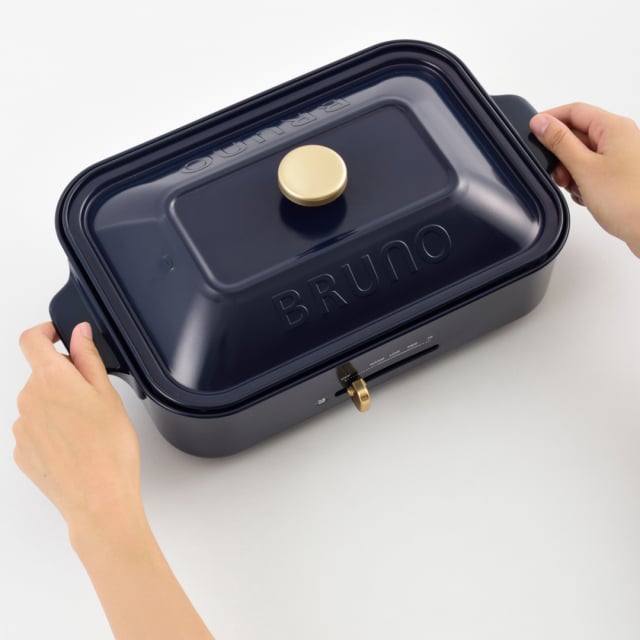 BRUNO(ブルーノ)コンパクトホットプレート ネイビー[BOE021-NV