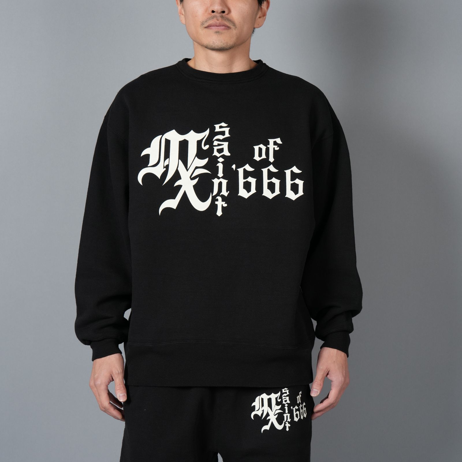 SAINT M×××××× - 【ラスト1点】SM-HR8-0000-043 / CRW-N SWEAT / MX666