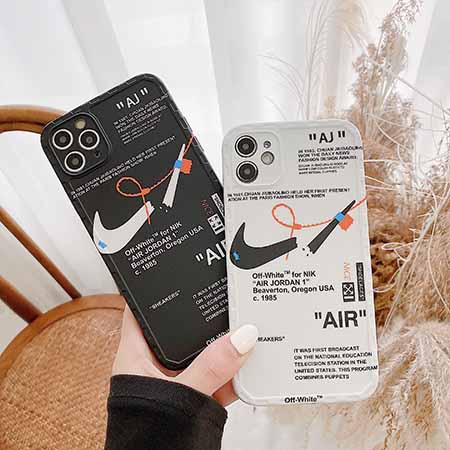 ナイキ オフホワイト コラボ アイフォン12 12miniケース Nike off