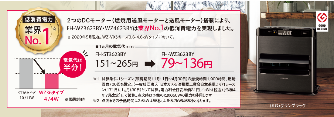 WZシリーズ（2024年モデル）｜石油ファンヒーター｜株式会社コロナ