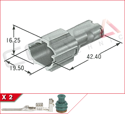 7222-1424-40 - Yazaki | SWP-2P - Corsa Technic | 2-Way Kit