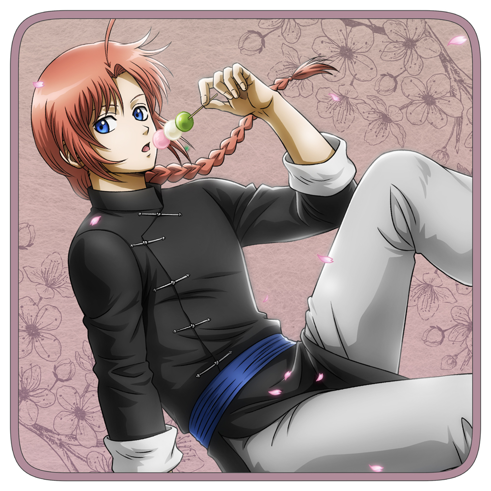 描き下ろし 神威 フルカラーハンドタオル 小窓から覗く景色Ver. [銀魂