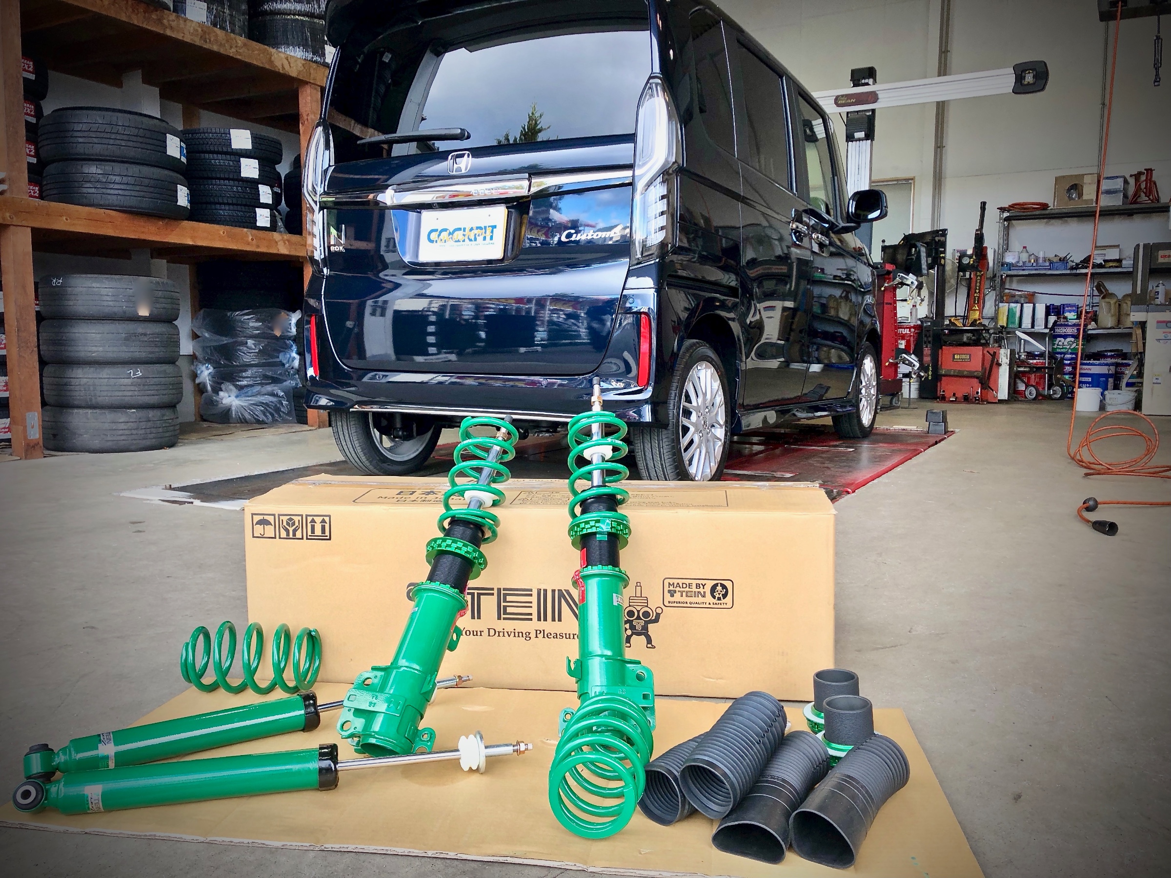 JF4 HONDA N-BOX Custom ✖ TEIN FLEX Z | ホンダ N-BOXカスタム 足