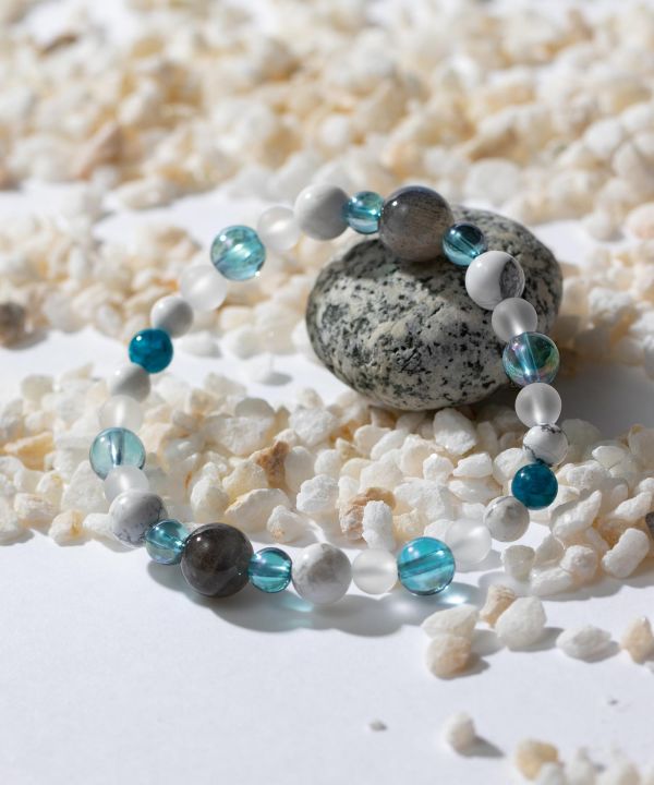 漣(さざなみ)ラブラドライト ブレスレット(LABRADORITE): 『岩座
