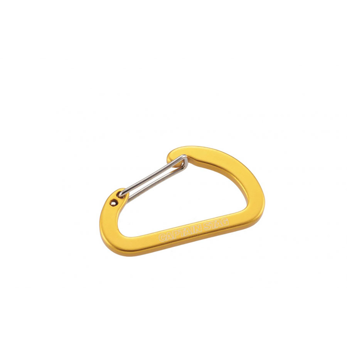 アルミアクセサリー フラットDカラビナ＜S＞(イエロー) - アウトドア