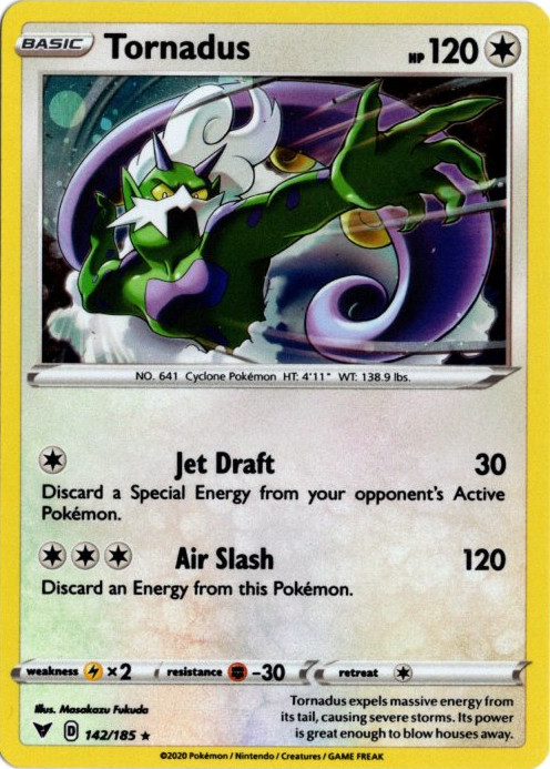 トルネロス 海外版 英語版 ホロ プロモ Tornadus - 142/185 -【Card
