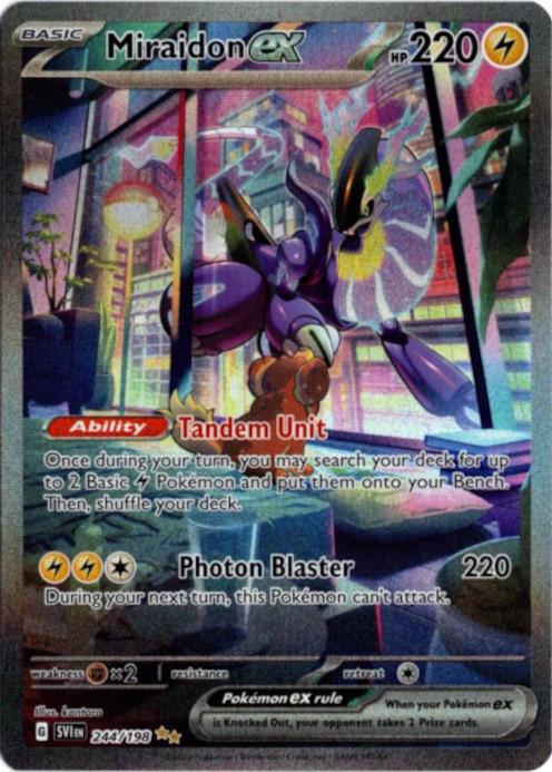 ミライドンex SAR 海外版 英語版 Miraidon ex - 244/198 -【Card Chicken】