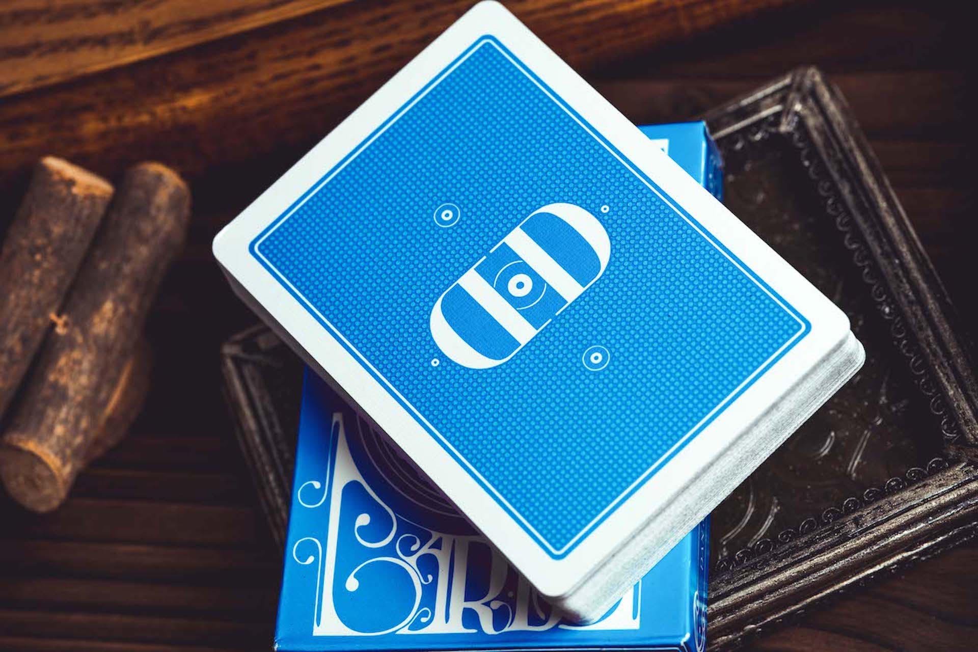 Smoke & Mirrors V9 Playing Cards - Blue by Dan & Dave | Card Mafia