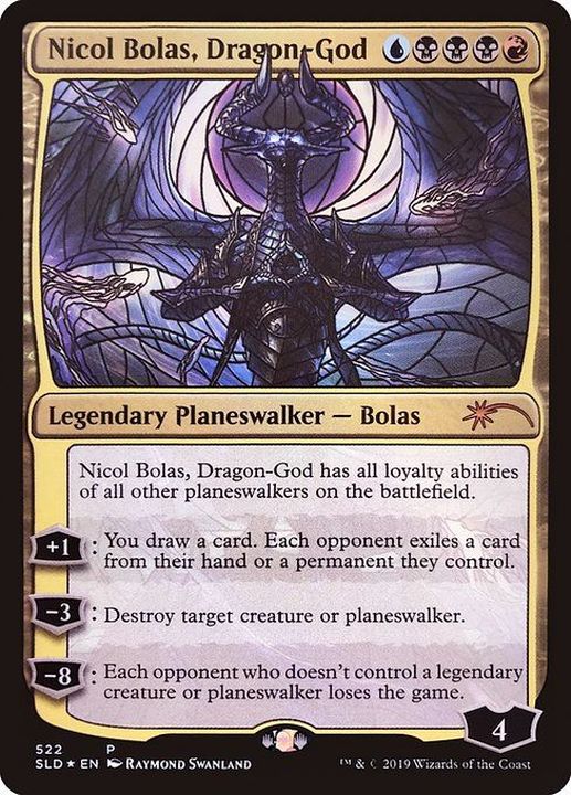 FOIL)(522)龍神、ニコル・ボーラス/Nicol Bolas, Dragon-God《英語