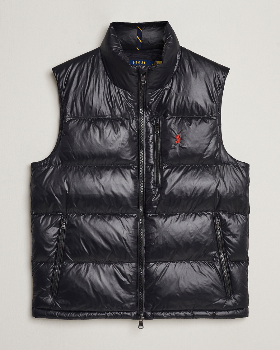 Polo Ralph Lauren El Cap High Gloss Down Vest Black at CareOfCarl.com