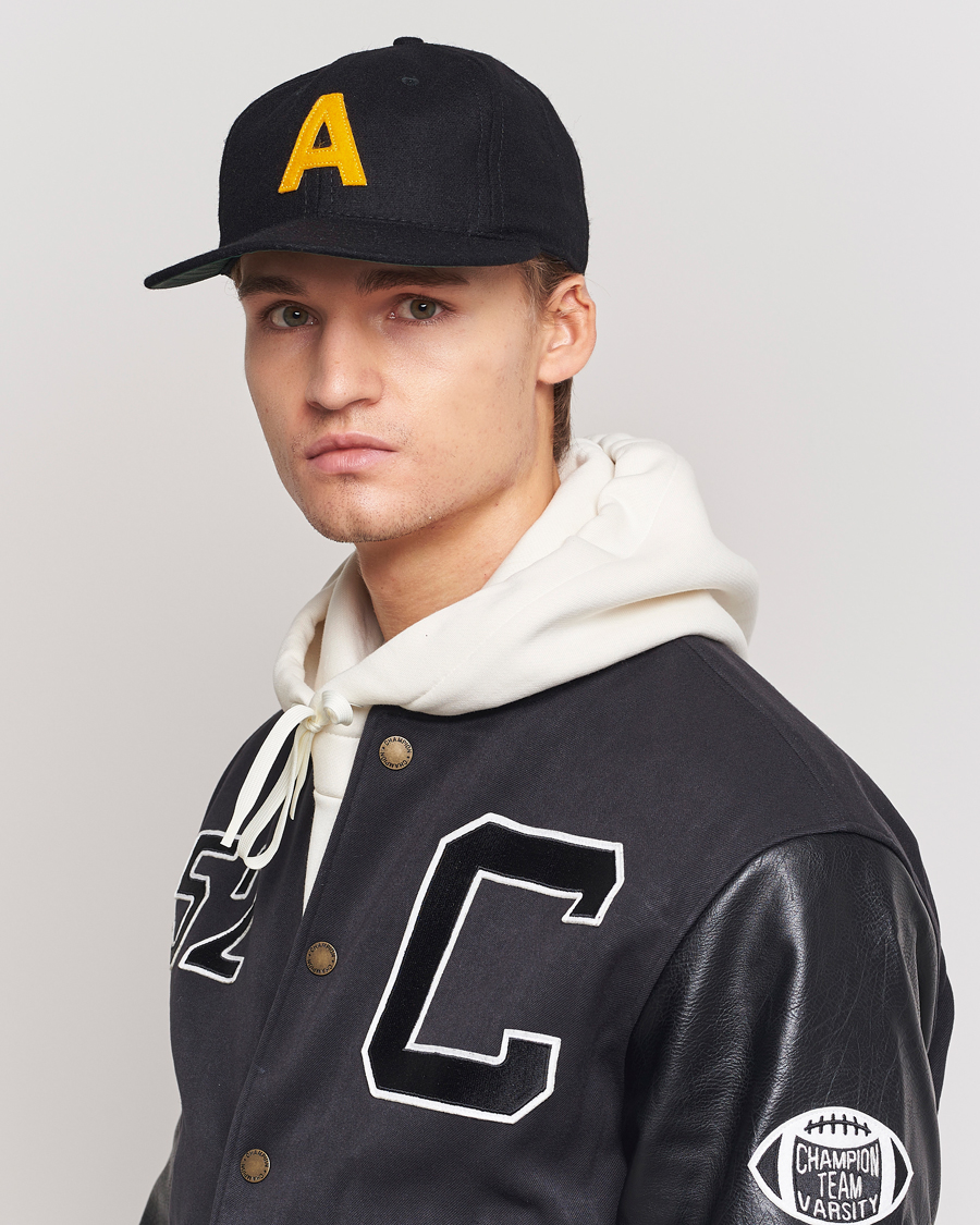 Ebbets Field Flannels Made in USA Army 1957 Vintage Ballcap Black