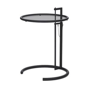 IXC(イクスシー）E-1027 サイドテーブル 交換用ガラス天板(グレー