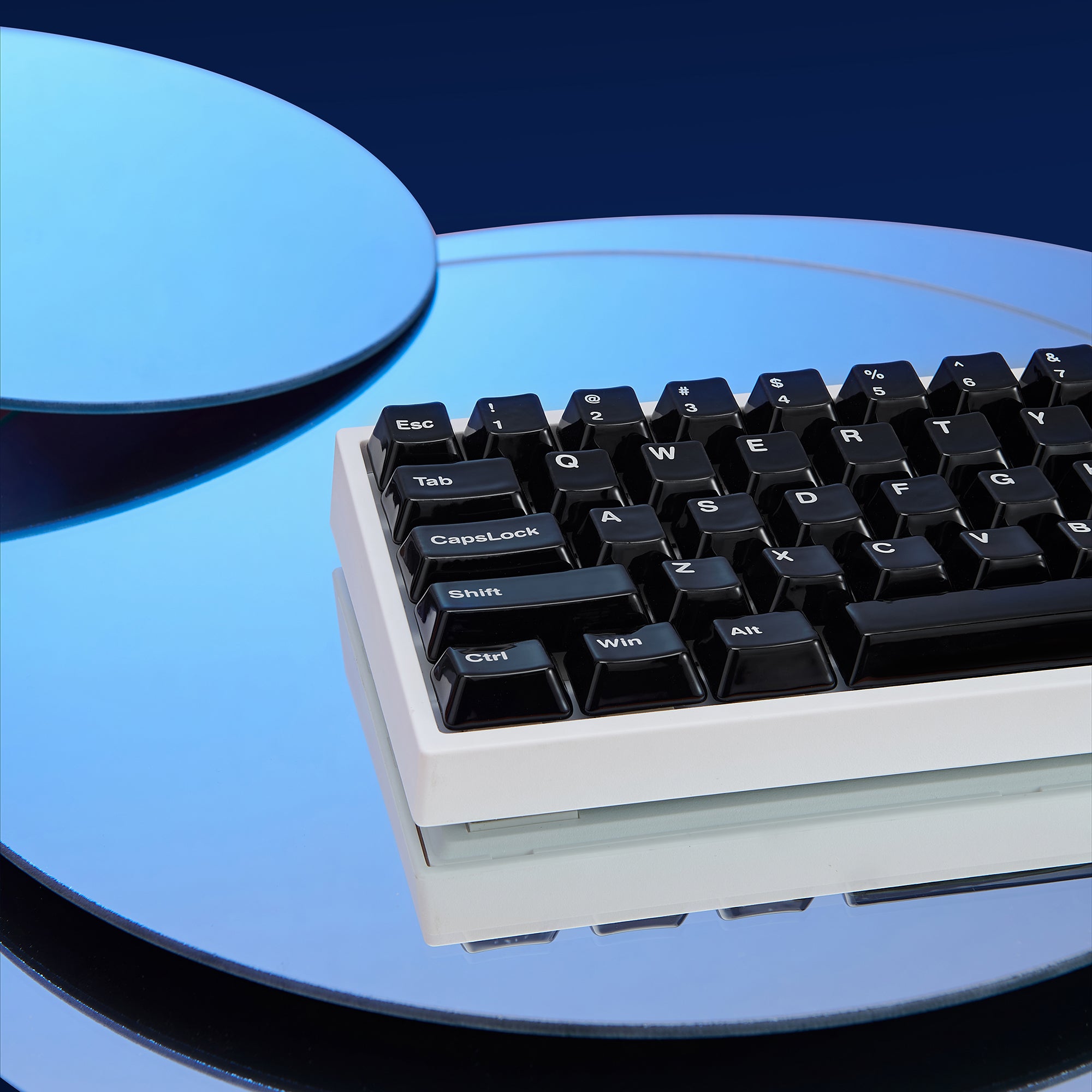 Conjunto de Keycaps de Cerâmica Preta Cerakey