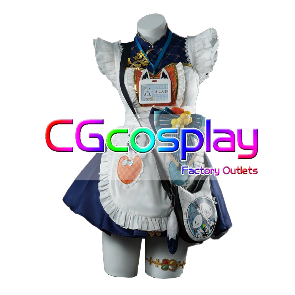 バーチャルYouTuber VTuber 白上フブキ レトロ風喫茶衣装 コスプレ衣装