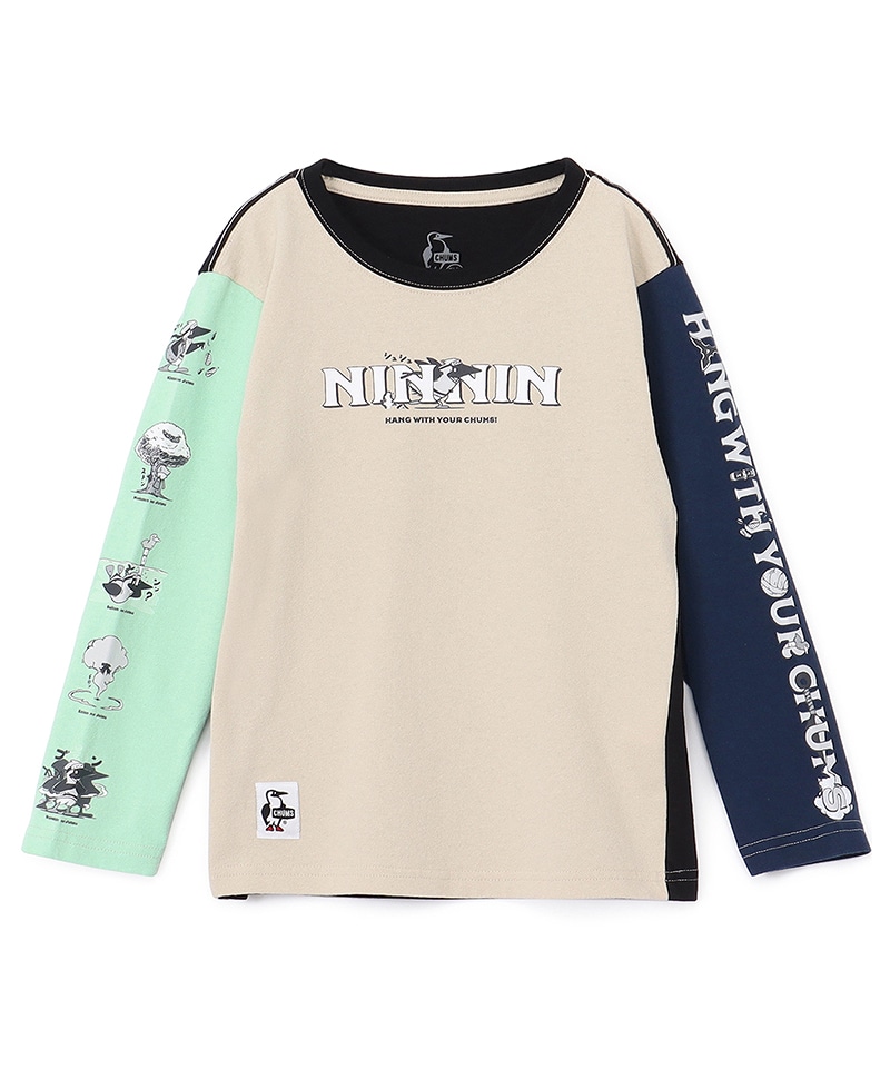Kids The Ninja Brushed L/S T-Shirt|CHUMS(チャムス)|アウトドア
