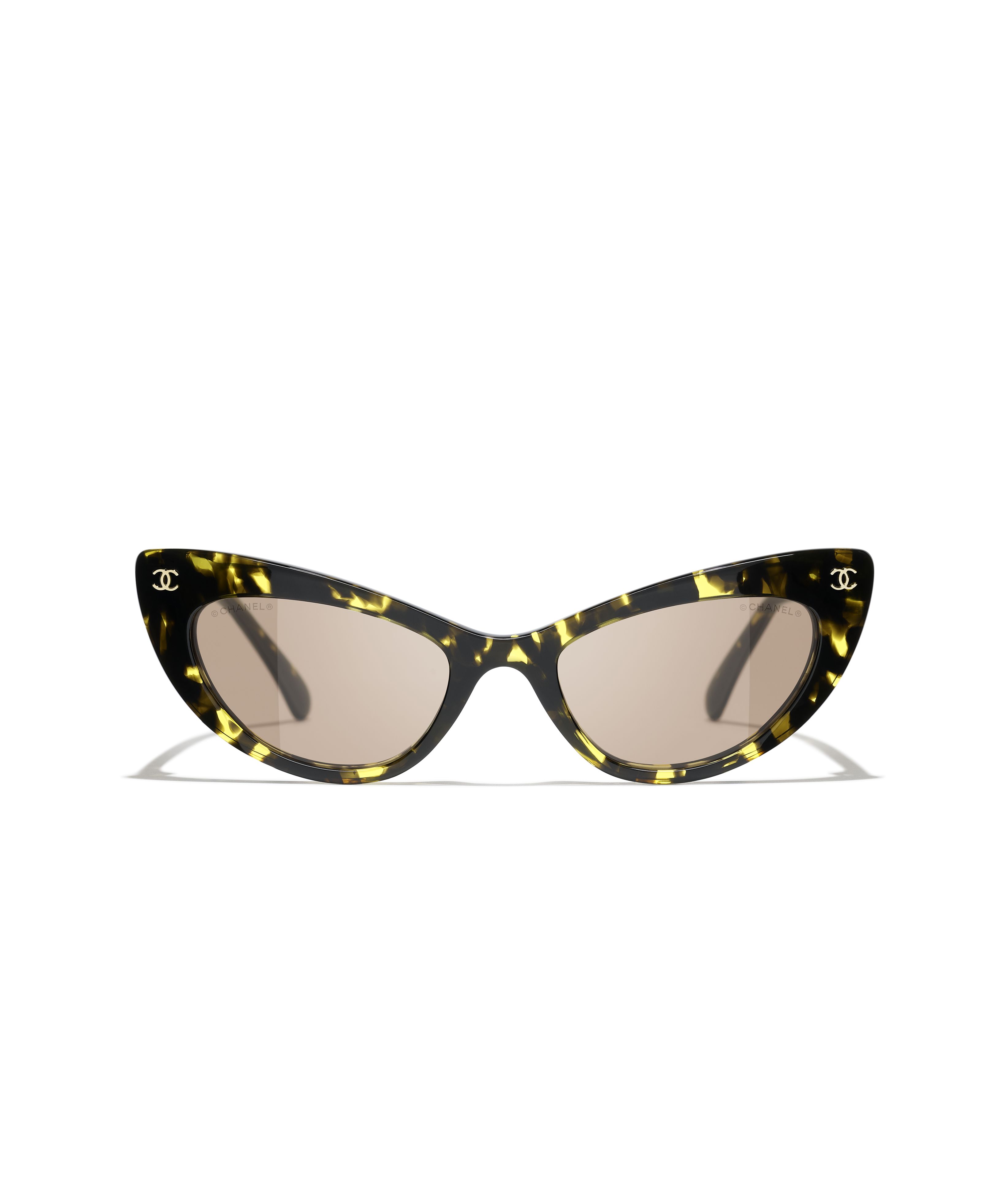 CHANEL サングラス: キャッツアイ シェイプ サングラス, アセテート