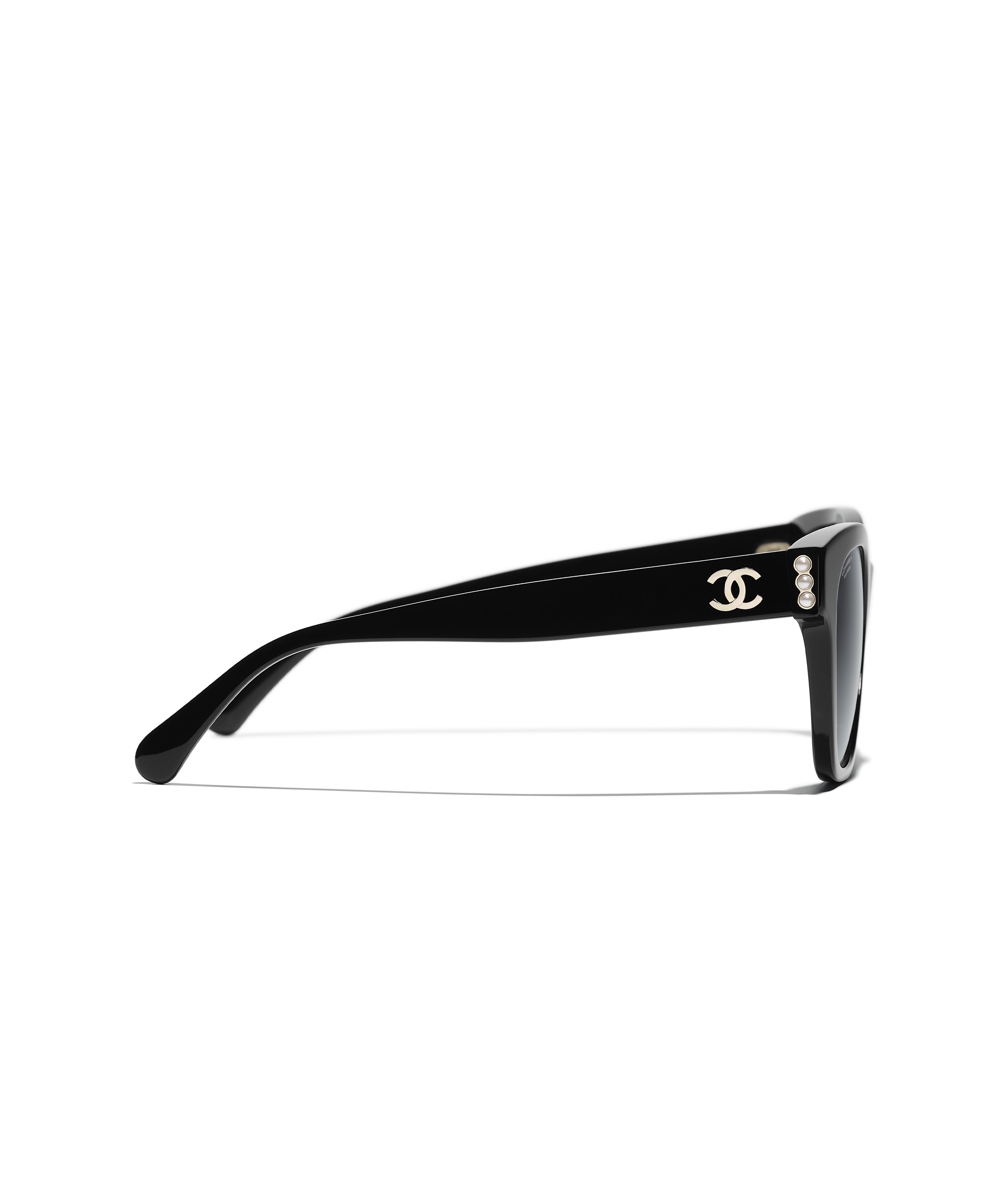 CHANEL Sunglasses: Square Sunglasses, acetate & glass pearls