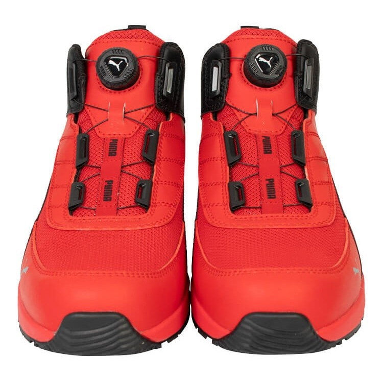 PUMA 安全靴 63.215.0 スイッチバック レッド ディスクミッド — シザいもん