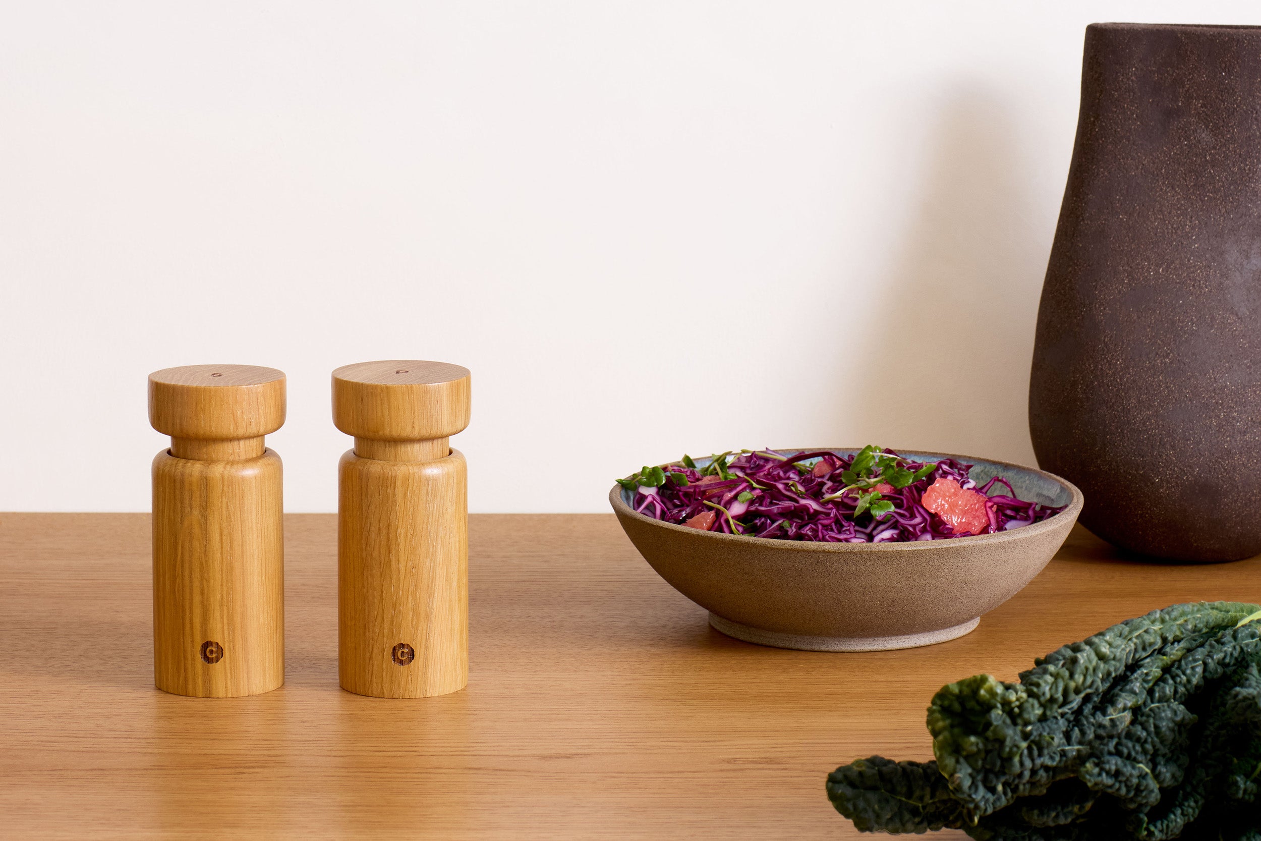 Helsinki set, oak 13cm