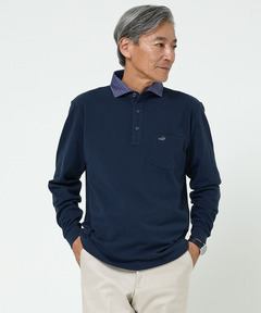 メンズ 襟布帛 デザイン ポロシャツ通販 [1602-56200] - クロコダイル