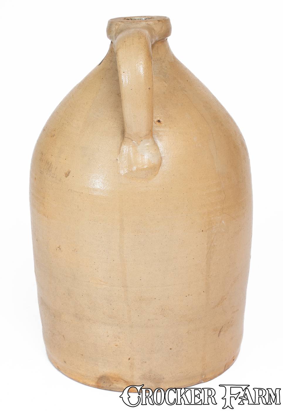 Scarce D.D. & I.N. WELLS / WHATELY, MASS Stoneware Jug, circa 1849