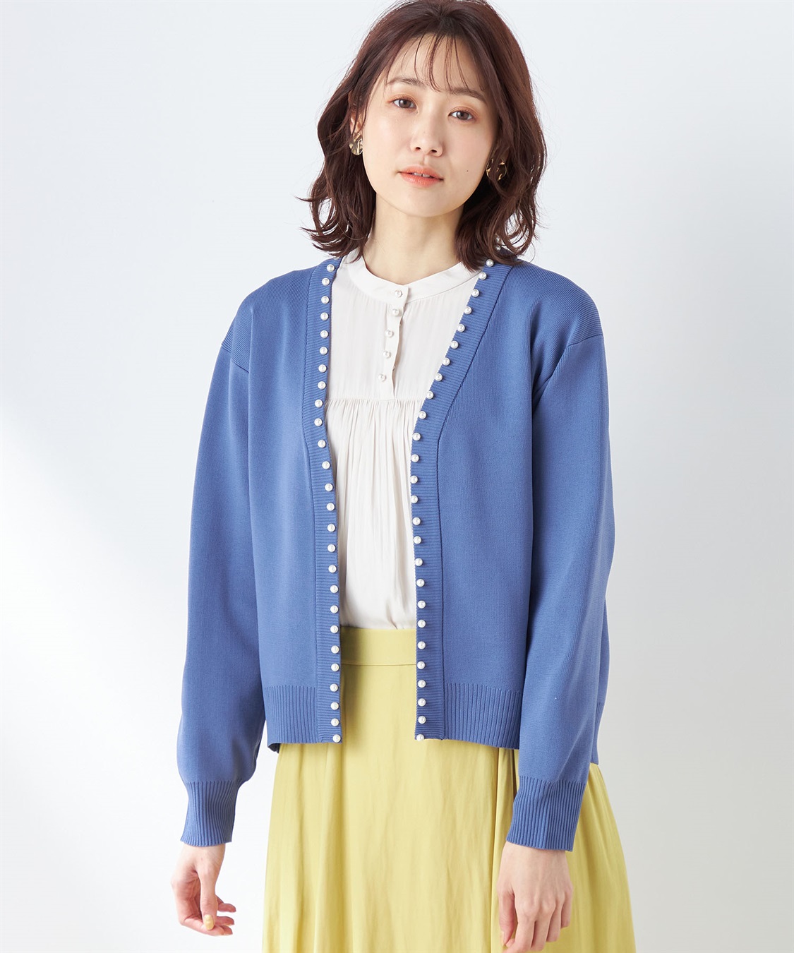 パールカーディガン Petit Honfleur｜クロスプラス公式通販サイト