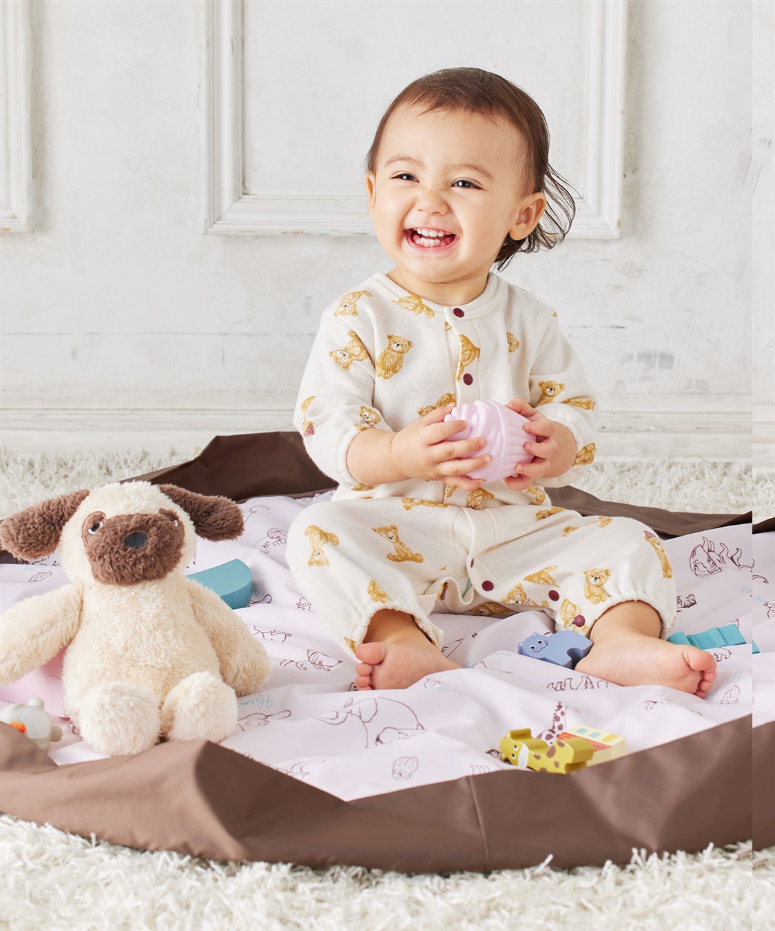 遊べて片付けかんたん！トイラップバッグ／プレイマット Rosemadame