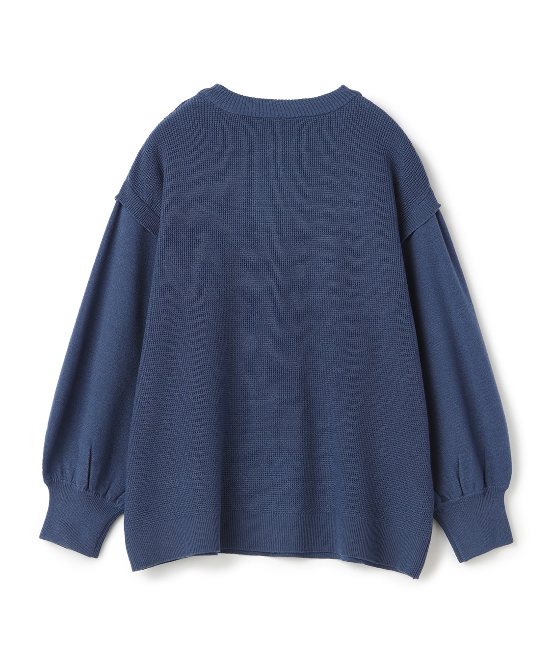 やわもち重ね着風ニットプルオーバー ATS｜クロスプラス公式通販サイト