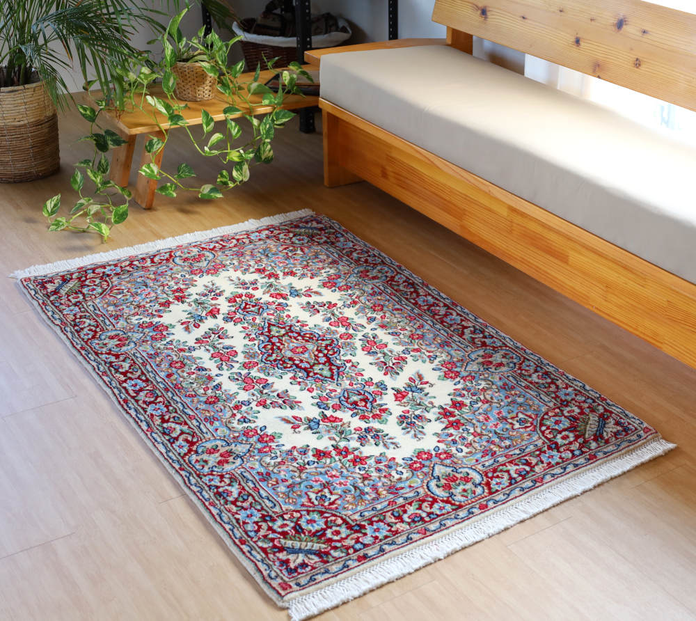 ペルシャ絨毯 ケルマン産 147×88cm（品番:cp20013）ラグ｜手織ラグの店