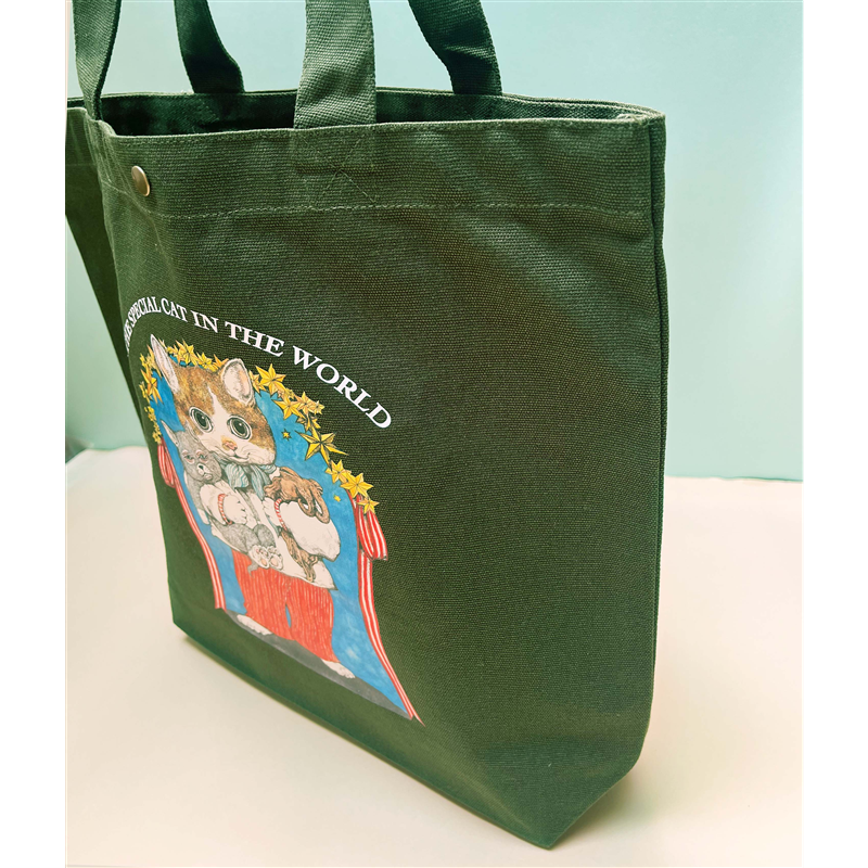 ヒグチユウコ トートバッグ せかいいちのねこ／ヒグチユウコ｜絵本の